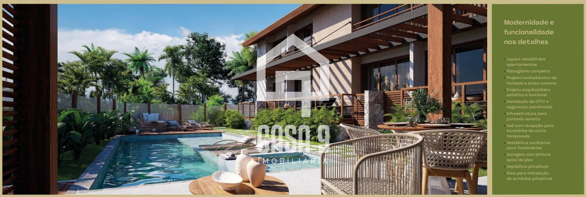 Apartamento venda 1 suíte em condominio novo na vila de Praia do Forte Bahia