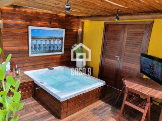 Apartamento térreo duplex 4 quartos pé na areia em Itacimirim - Bahia