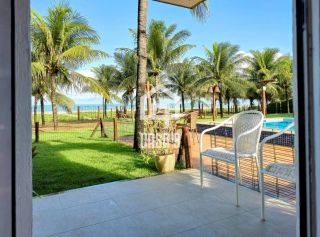 Apartamento Térreo 3 Suítes frente mar total em Itacimirim Bahia