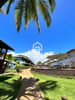 Apartamento térreo pé na areia 3 suítes a venda na Praia da Espera em Itacimirim Bahia