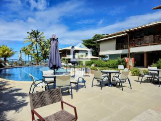 Apartamento térreo mobiliado pé na areia 3 suítes a venda no Porto Feliz em Itacimirim na Praia da Espera em Itacimirim Bahia