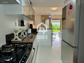 Apartamento térreo mobiliado pé na areia 3 suítes a venda no Porto Feliz em Itacimirim na Praia da Espera em Itacimirim Bahia