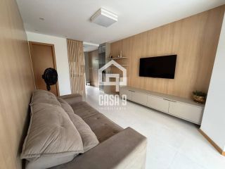 Apartamento novo térreo nascente mobiliado com varanda a venda com 2 suítes em Itacimirim Bahia