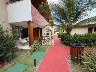 Apartamento novo térreo nascente mobiliado com varanda a venda com 2 suítes em Itacimirim Bahia