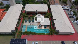 Apartamento novo térreo nascente mobiliado com varanda a venda com 2 suítes em Itacimirim Bahia