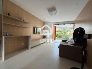 Apartamento novo térreo nascente mobiliado com varanda a venda com 2 suítes em Itacimirim Bahia