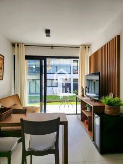 Apartamento térreo 2 quartos mobiliado a venda condominio Vila do Lago Praia do Forte Bahia