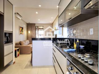 Apartamento mobiliado a venda com 2 suítes pé na areia em Itacimirim Bahia