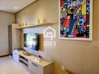 Apartamento mobiliado a venda com 2 suítes pé na areia em Itacimirim Bahia