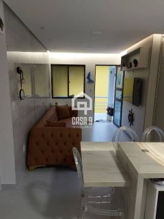 Apartamento superior mobiliado com 2 quartos (1 suite) no condomínio Costa Esmeralda em Guarajuba Bahia