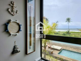 Apartamento térreo duplex mobiliado frente mar com 2 suites no Alphaville Guarajuba Bahia