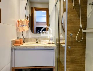 Apartamento térreo duplex mobiliado frente mar com 2 suites no Alphaville Guarajuba Bahia