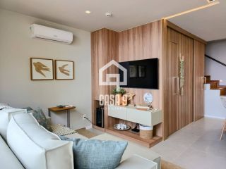 Apartamento térreo duplex mobiliado frente mar com 2 suites no Alphaville Guarajuba Bahia