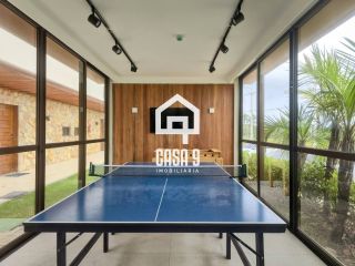 Apartamento térreo duplex mobiliado frente mar com 2 suites no Alphaville Guarajuba Bahia