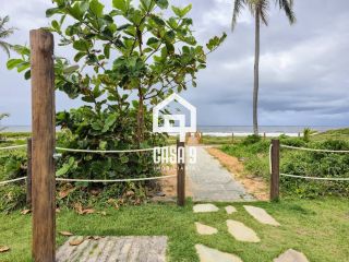 Apartamento térreo duplex mobiliado frente mar com 2 suites no Alphaville Guarajuba Bahia