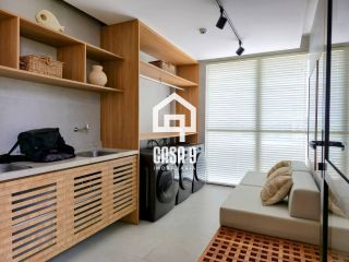 Apartamento térreo duplex mobiliado frente mar com 2 suites no Alphaville Guarajuba Bahia