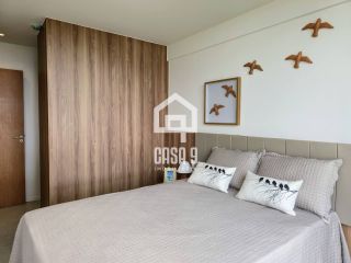 Apartamento térreo duplex mobiliado frente mar com 2 suites no Alphaville Guarajuba Bahia