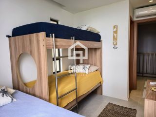 Apartamento térreo duplex mobiliado frente mar com 2 suites no Alphaville Guarajuba Bahia