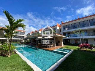 Apartamento novo térreo com 3 suítes e jardim no condomínio Alta Vista em Guarajuba Bahia