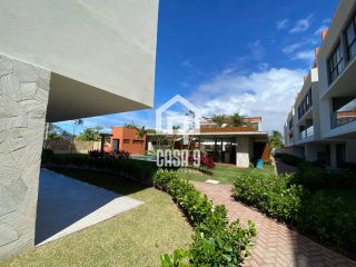 Apartamento novo térreo com 3 suítes e jardim no condomínio Alta Vista em Guarajuba Bahia