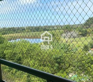 Apartamento mobiliado a venda com 2 suítes vista lagoa no condomínio Paraíso das Aguas em Guarajuba Bahia