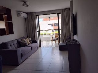 Apartamento mobiliado a venda com 2 suítes vista lagoa no condomínio Paraíso das Aguas em Guarajuba Bahia