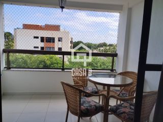 Apartamento mobiliado a venda com 2 suítes vista lagoa no condomínio Paraíso das Aguas em Guarajuba Bahia