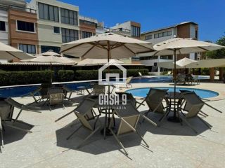 Apartamento mobiliado a venda com 2 suítes vista lagoa no condomínio Paraíso das Aguas em Guarajuba Bahia