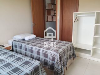 Apartamento mobiliado a venda com 2 suítes vista lagoa no condomínio Paraíso das Aguas em Guarajuba Bahia