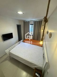 Apartamento duplex com 3 suítes pé na areia e mobiliado a venda em Itacimirim Bahia