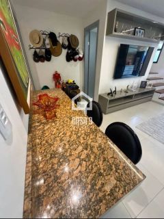 Apartamento duplex com 3 suítes pé na areia e mobiliado a venda em Itacimirim Bahia