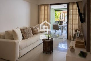 Apartamento a venda com 1 quarto no condomínio Kauai, frente mar e na Vila de Praia do Forte Bahia