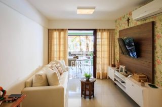 Apartamento a venda com 1 quarto no condomínio Kauai, frente mar e na Vila de Praia do Forte Bahia