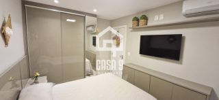 Apartamento pé na areia mobiliado a venda com 2 quartos no condomínio Ykutiba em Imbassai Bahia
