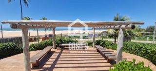 Apartamento pé na areia mobiliado a venda com 2 quartos no condomínio Ykutiba em Imbassai Bahia