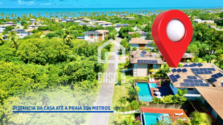 Casa a venda com 6 suítes mobiliada de alto padrão no condomínio Enseada do Castelo em Praia do Forte Bahia