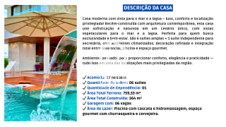 Casa de alto padrão a venda mobiliada com 6 suítes no Alphaville Guarajuba Bahia
