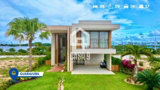 Casa de alto padrão a venda mobiliada com 6 suítes no Alphaville Guarajuba Bahia