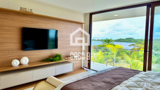 Casa de alto padrão a venda mobiliada com 6 suítes no Alphaville Guarajuba Bahia