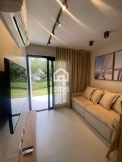 Apartamento térreo mobiliado a venda com 2 quartos no condomínio Vila do Lago em Praia do Forte Bahia