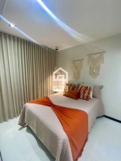 Apartamento térreo mobiliado a venda com 2 quartos no condomínio Vila do Lago em Praia do Forte Bahia