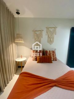 Apartamento térreo mobiliado a venda com 2 quartos no condomínio Vila do Lago em Praia do Forte Bahia