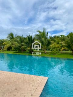 Apartamento térreo mobiliado a venda com 2 quartos no condomínio Vila do Lago em Praia do Forte Bahia