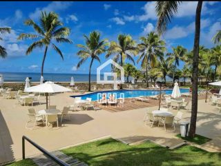 Apartamento duplex com 3 suítes pé na areia e mobiliado a venda em Itacimirim Bahia
