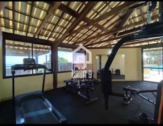 Apartamento duplex com 3 suítes pé na areia e mobiliado a venda em Itacimirim Bahia