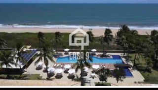 Apartamento duplex com 3 suítes pé na areia e mobiliado a venda em Itacimirim Bahia