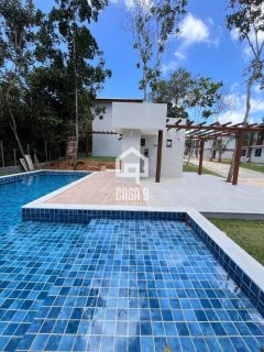 Casa nunca habitada com 3 quartos na Reserva Sapiranga entre a Lagoa Aruá e Praia do Forte Bahia