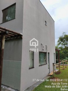 Casa a venda com 2 suítes próximo da Lagoa Aruá na região de Praia do Forte Bahia