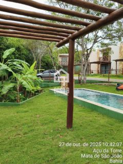 Casa a venda com 2 suítes próximo da Lagoa Aruá na região de Praia do Forte Bahia