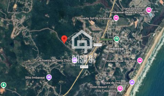 Terreno plano na avenida principal do loteamento Mar Azul a venda em Imbassai Bahia